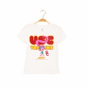USC Trojans Youth Girls 289C White Poppy Trolls T-Shirt